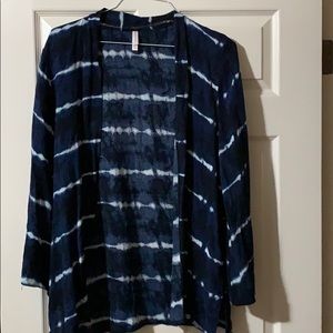 Blue and White Cardigan